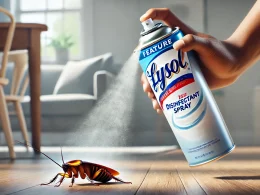 can lysol kill a roach