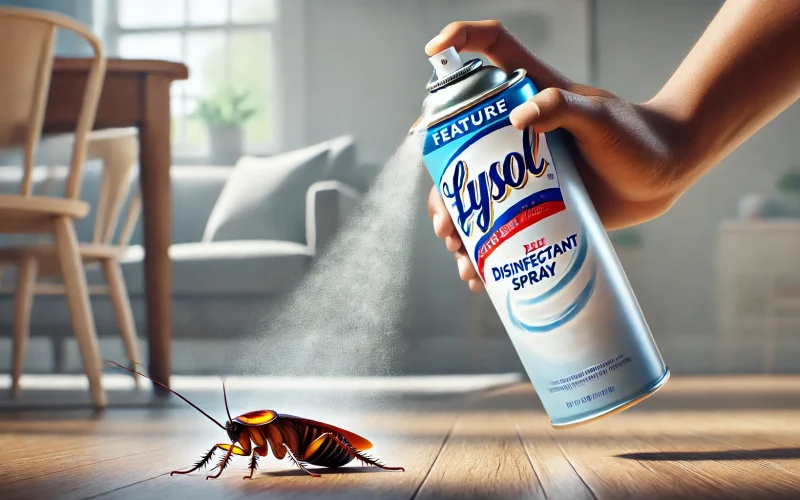 can lysol kill a roach