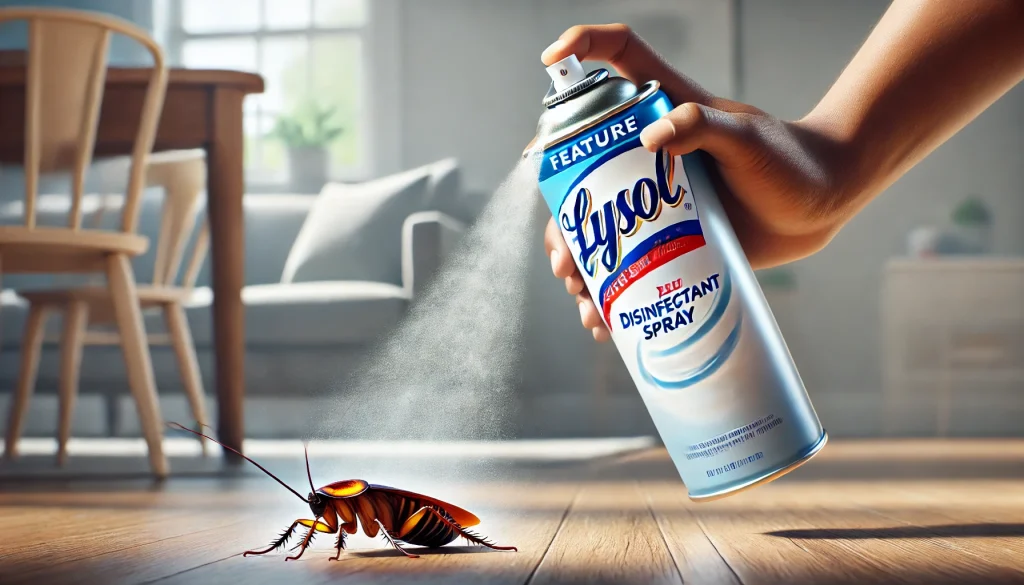 can lysol kill a roach